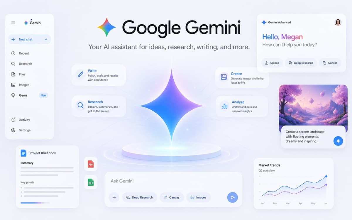 Google Gemini website screenshot
