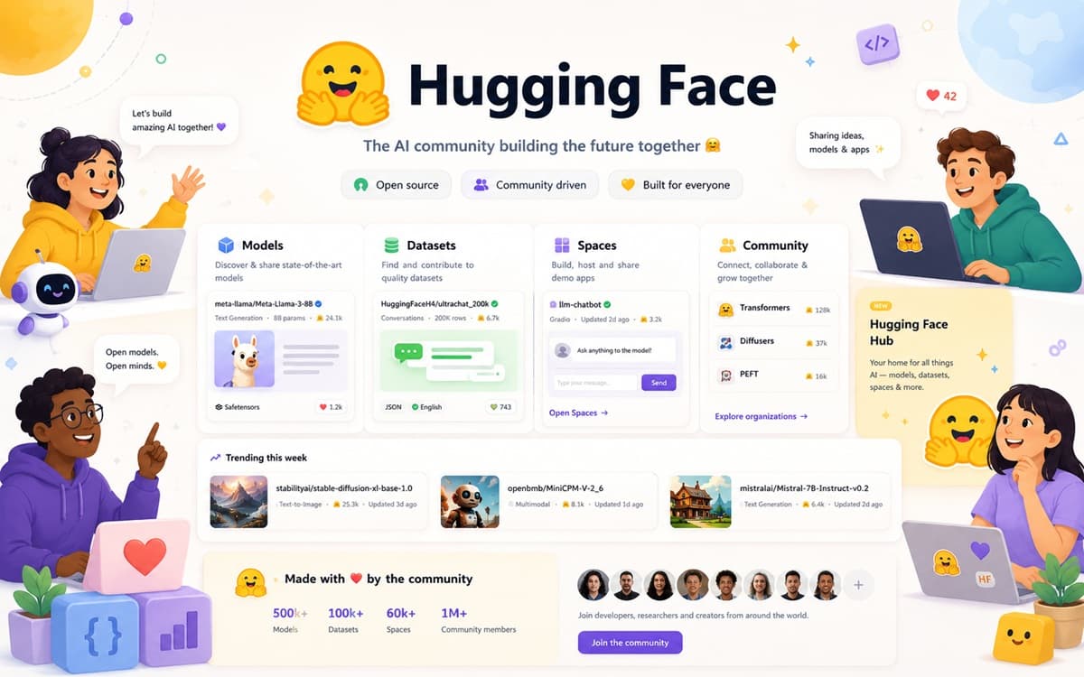 Hugging Face website screenshot