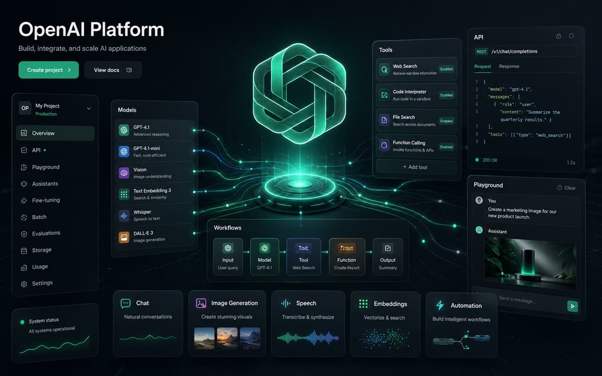 OpenAI Platform website screenshot