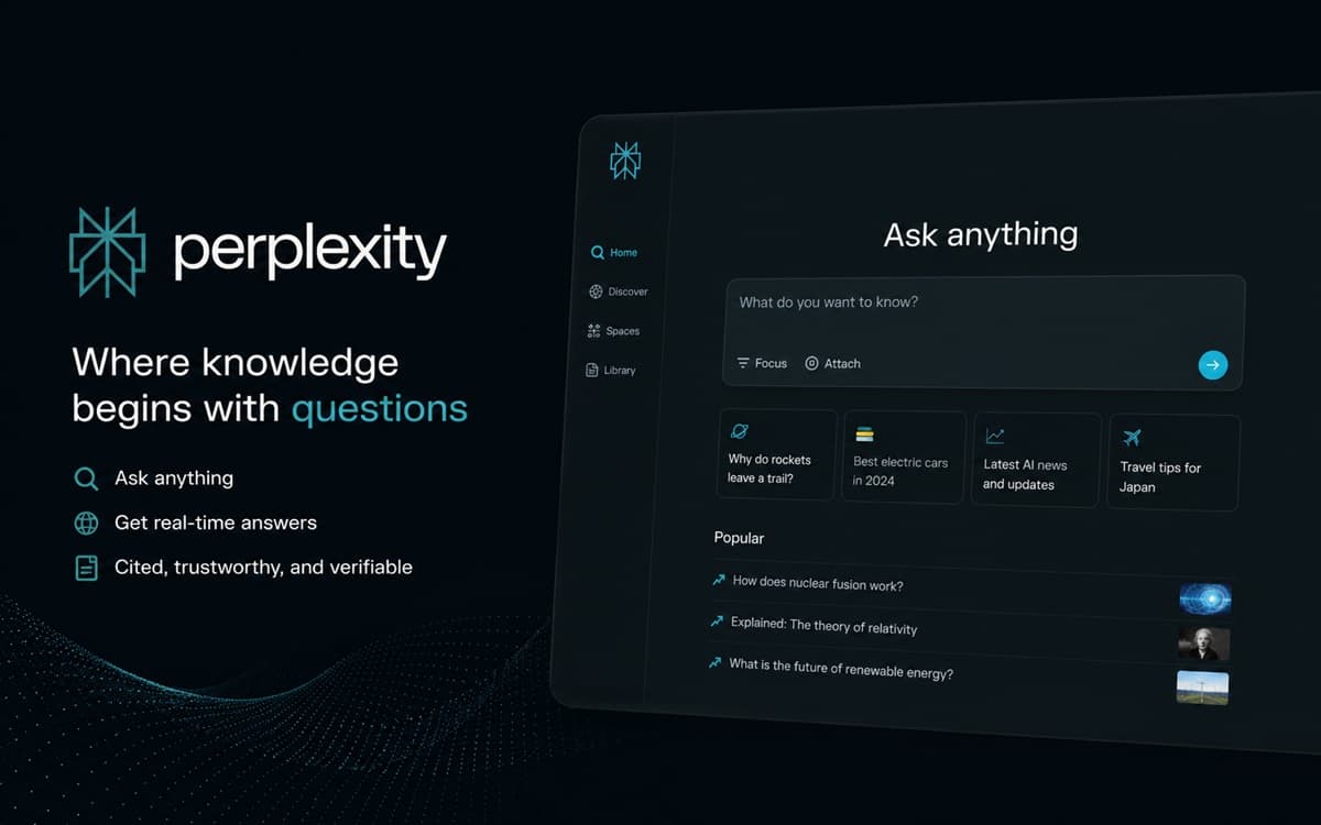Perplexity website screenshot